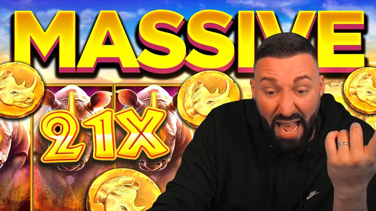 MASSIVE COMEBACK ON ANOTHER CLASSIC! GREAT RHINO MEGAWAYS WITH @X7Dave